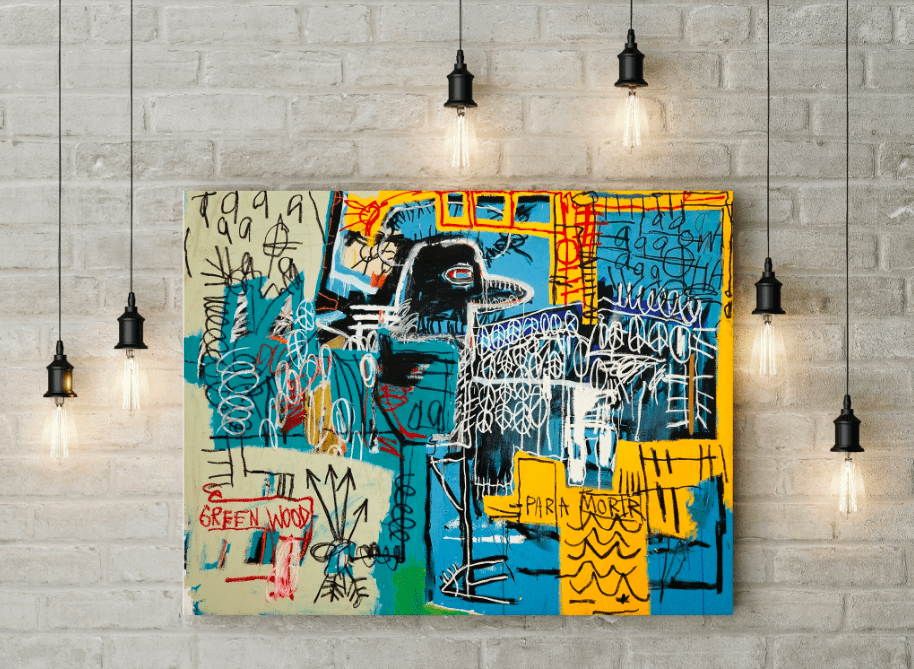 JEAN-MICHEL BASQUIAT BIRD ON MONEY
