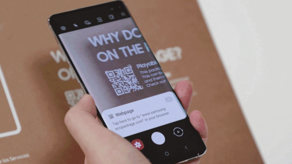 Samsung 'Eco-Packaging' (QR Code)