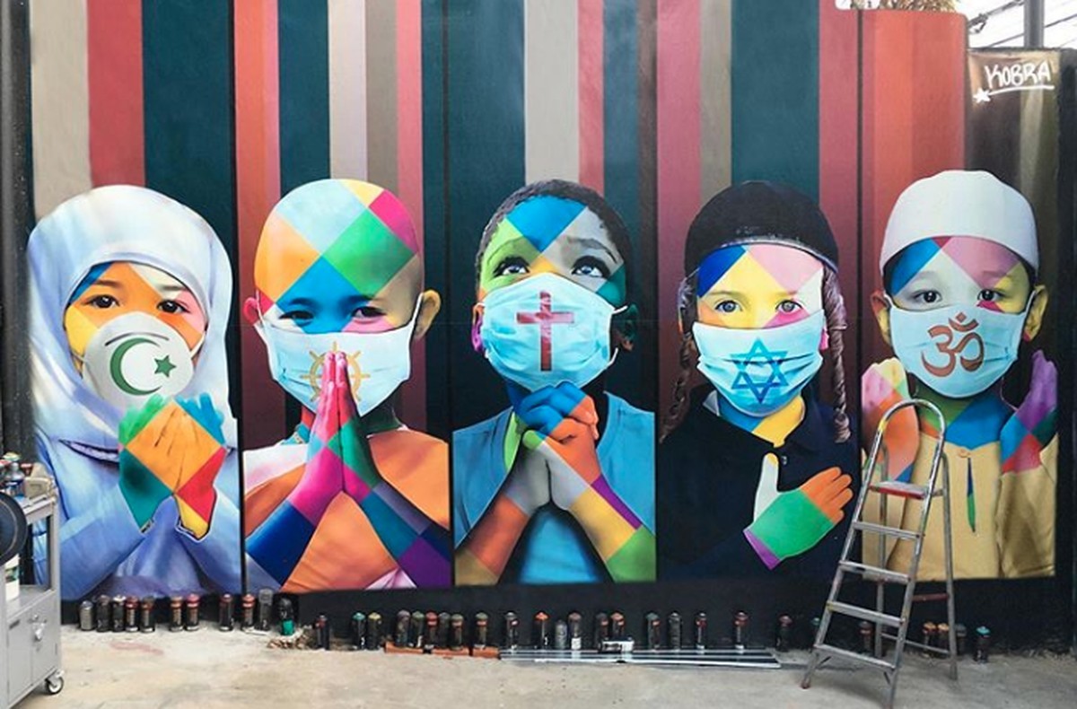 Mural de Eduardo Kobra (Foto: Reprodução/Instagram)