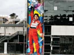 Ayrton Senna ganha mais uma bela homenagem de Eduardo Kobra em São Paulo