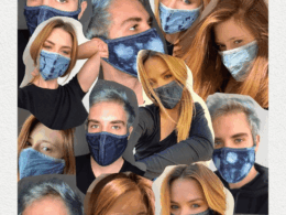 Máscara de proteção em jeans