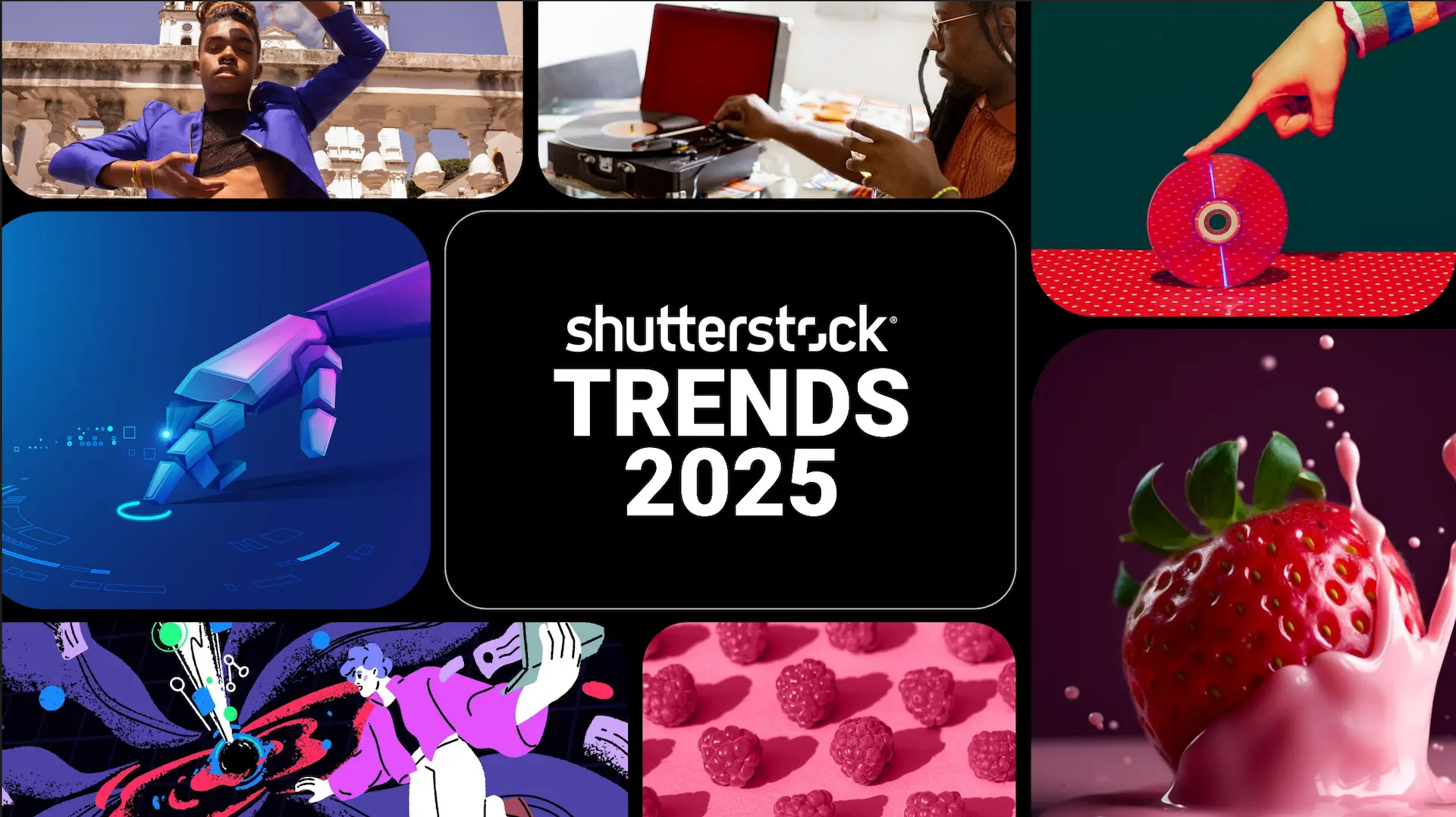 Tendências criativas Shutterstock 2025