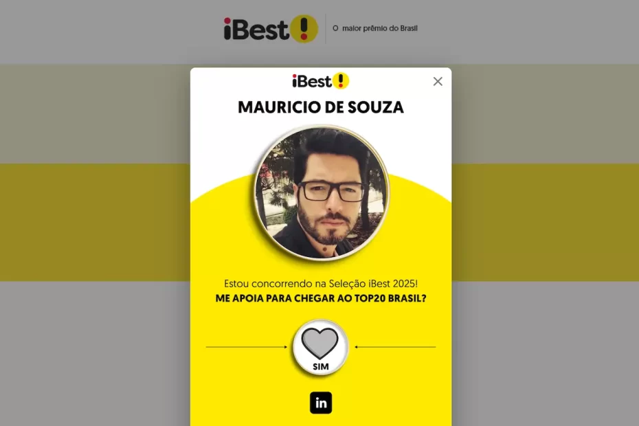 Votem em Mim no Prêmio iBest 2025 | Publicitário Digital que Representa Você